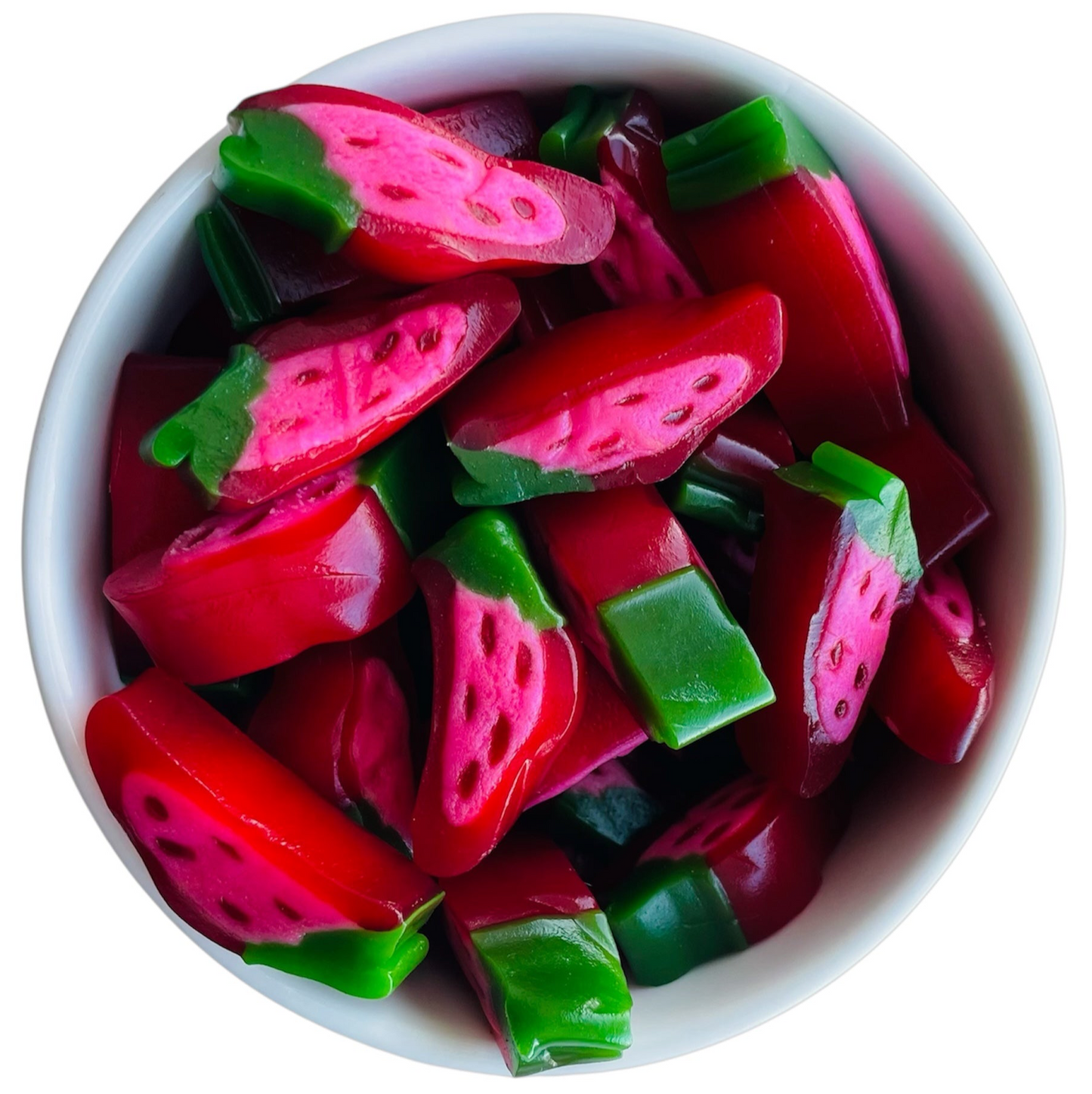 Strawberry Liquorice Slices Per 100g