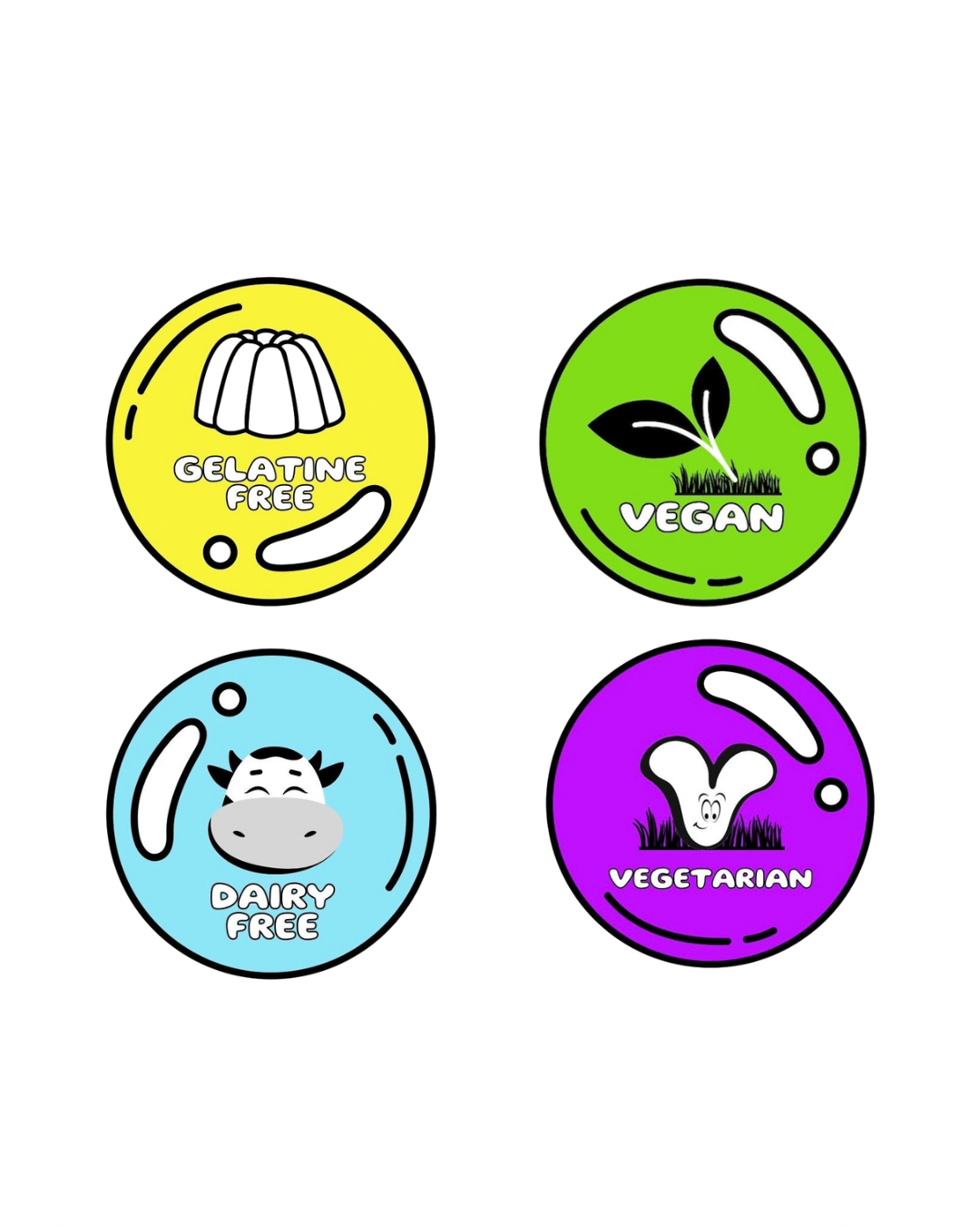 Vegan Bubblegum Mermaids Per 100g